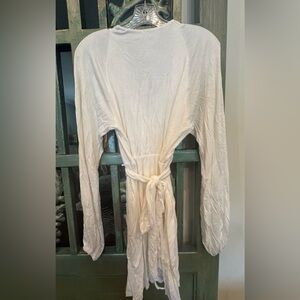 bebe White Long Sleeve white dress
